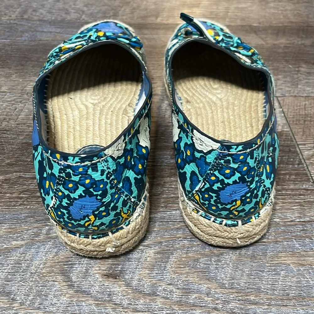 Coach floral espadrille slip on shoes